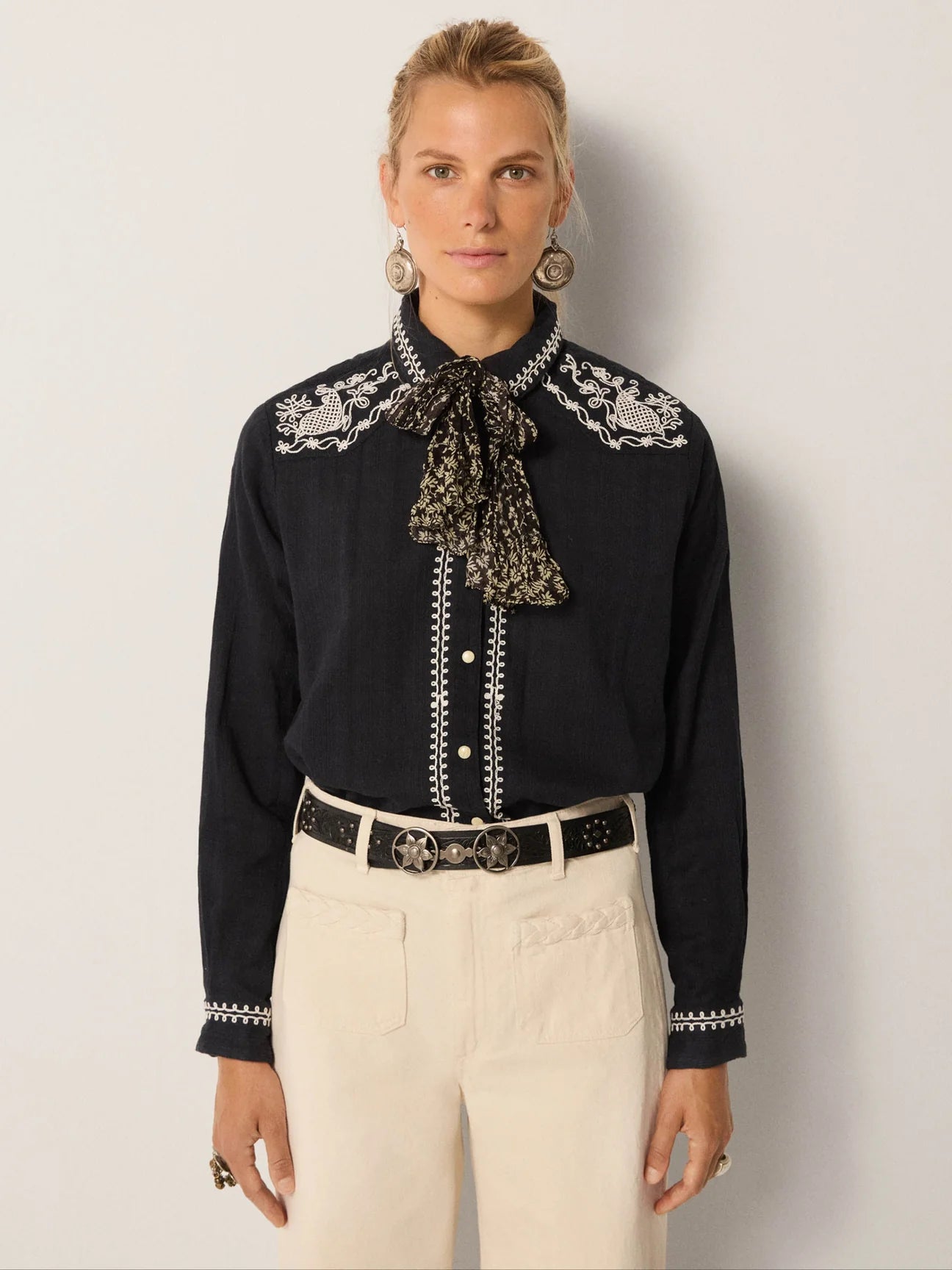 Charro Blouse - Tabasco Noir