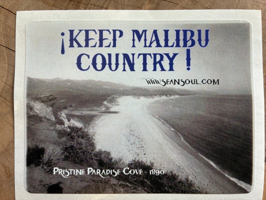 Malibu Surf Sticker Keep Malibu Country
