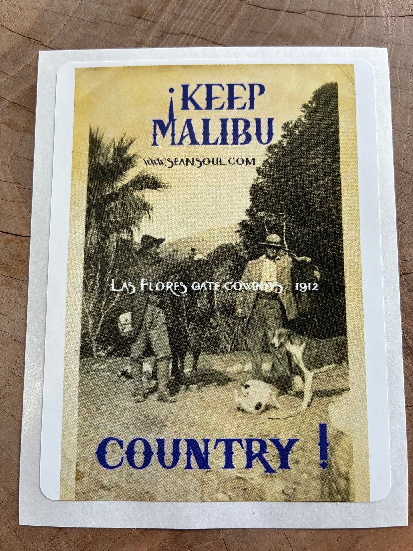 Malibu Surf Sticker Keep Malibu Country Cowboy