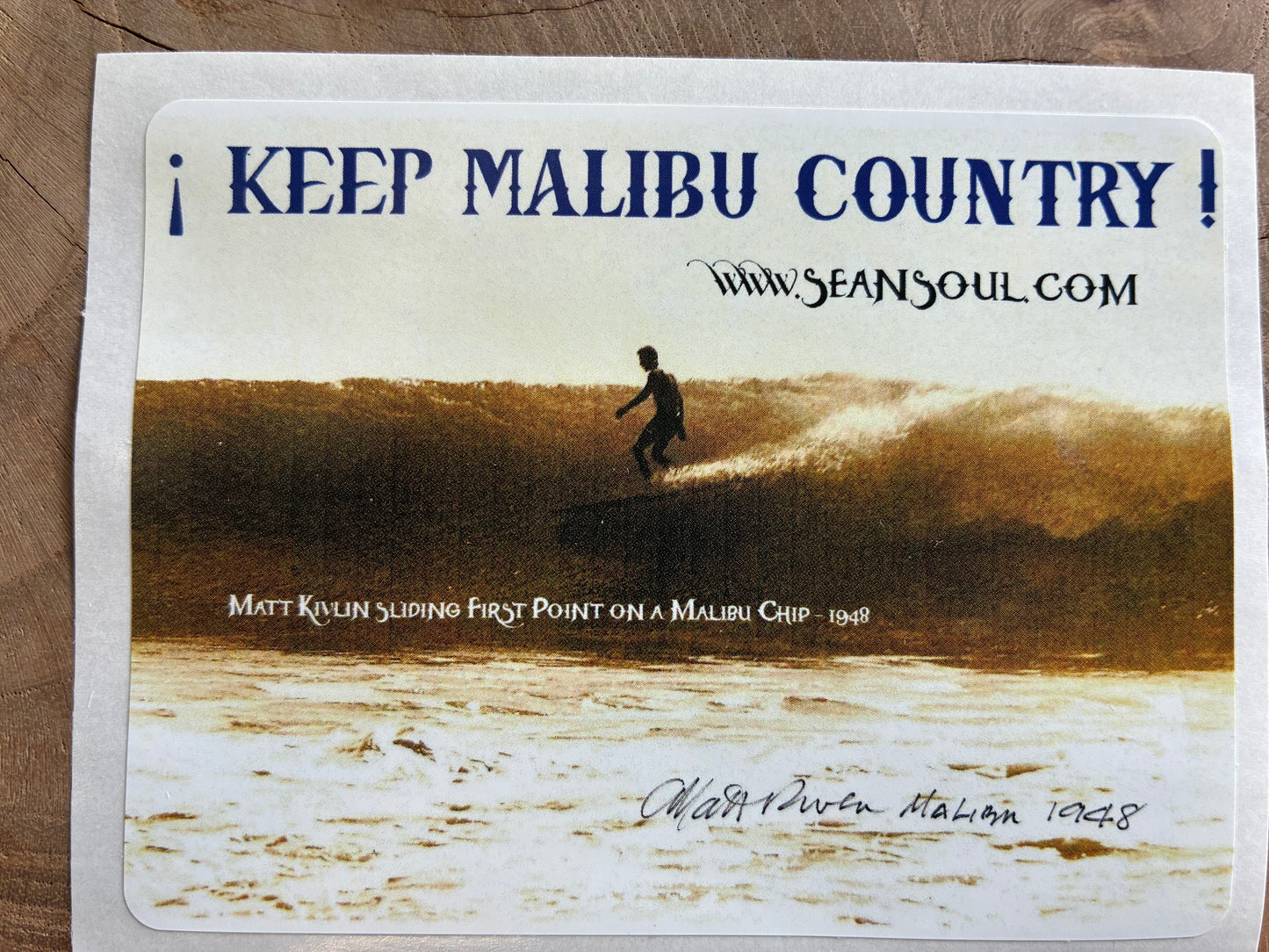 Malibu Surf Sticker Matt Kalvin