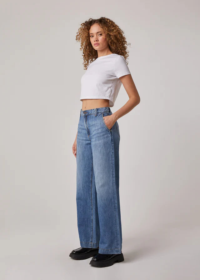 Powell - high rise wide leg trouser jeans