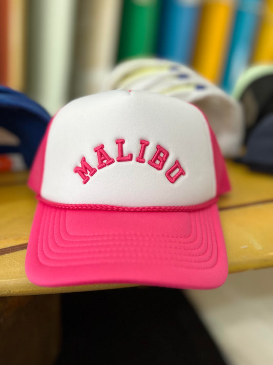 Malibu Trucker Patch Hat - Pink