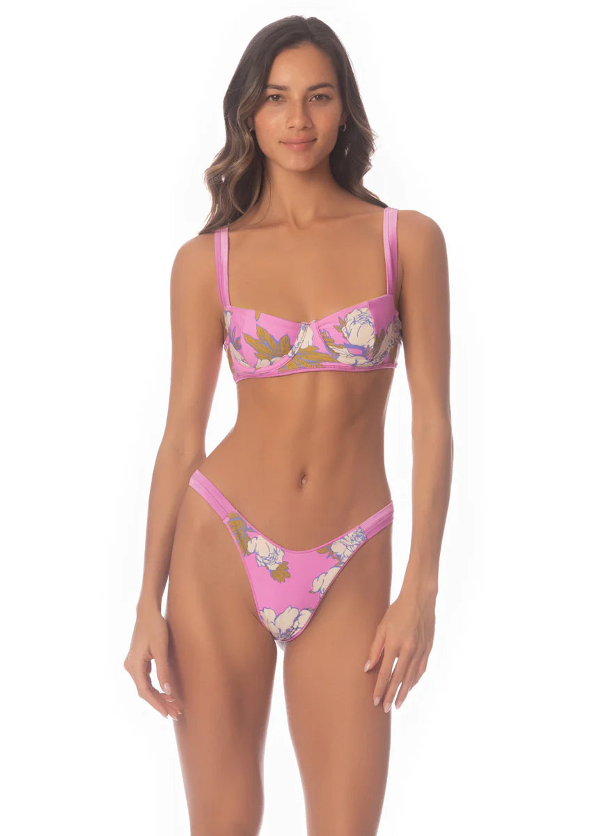 Fondant Pink Resplendor Regular Rise Thin Side Bikini Bottom