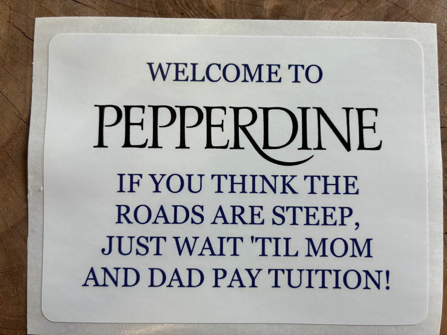 Pepperdine Sticker