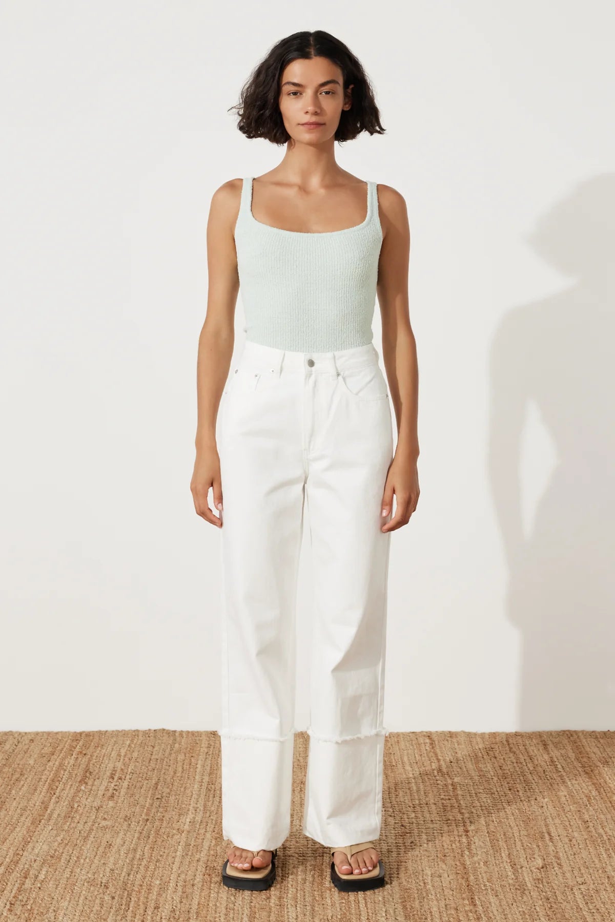 SEAGLASS RIB KNIT TANK