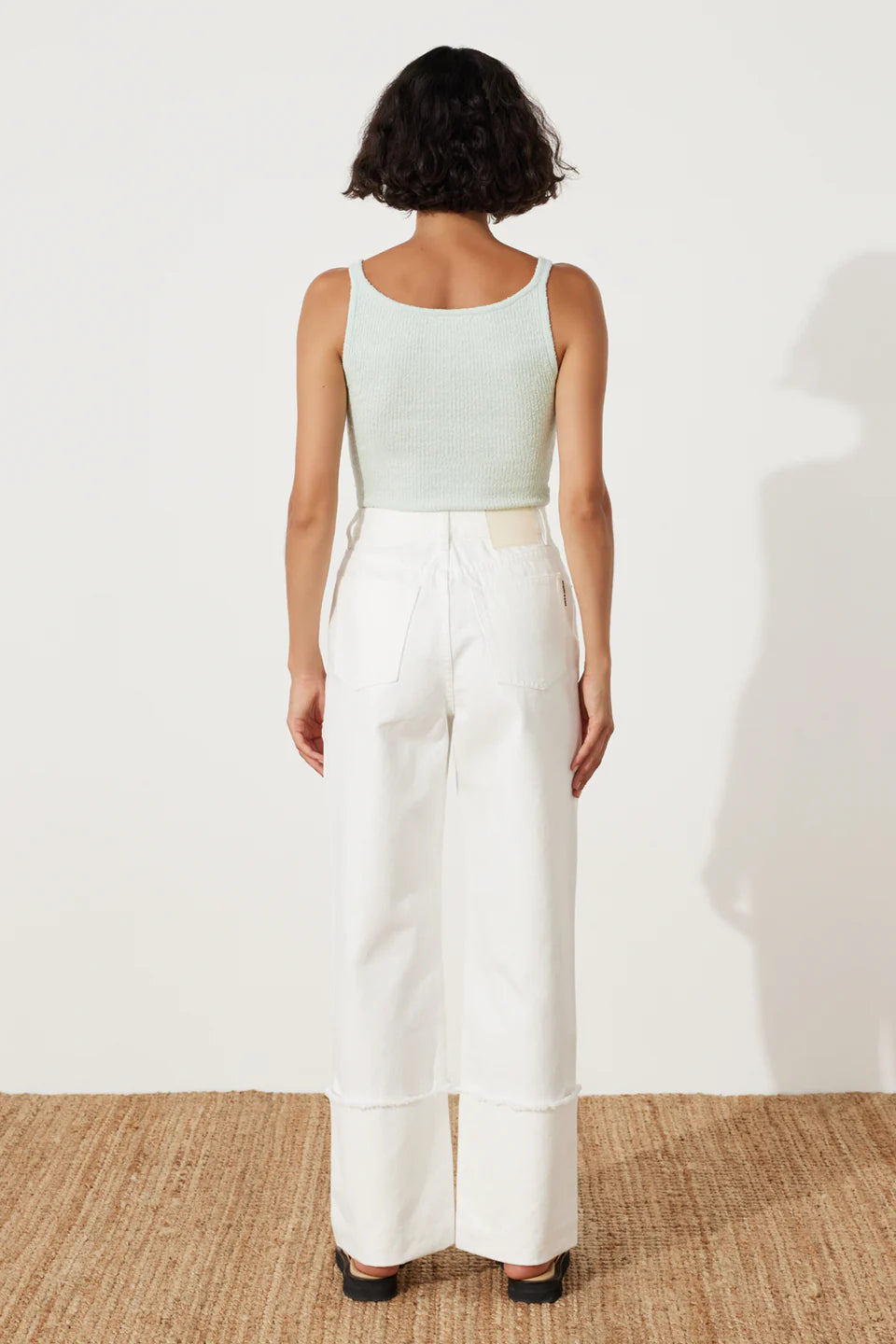 SEAGLASS RIB KNIT TANK