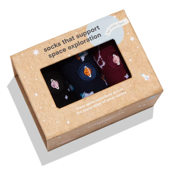 kids socks that support space exploration-Preschool