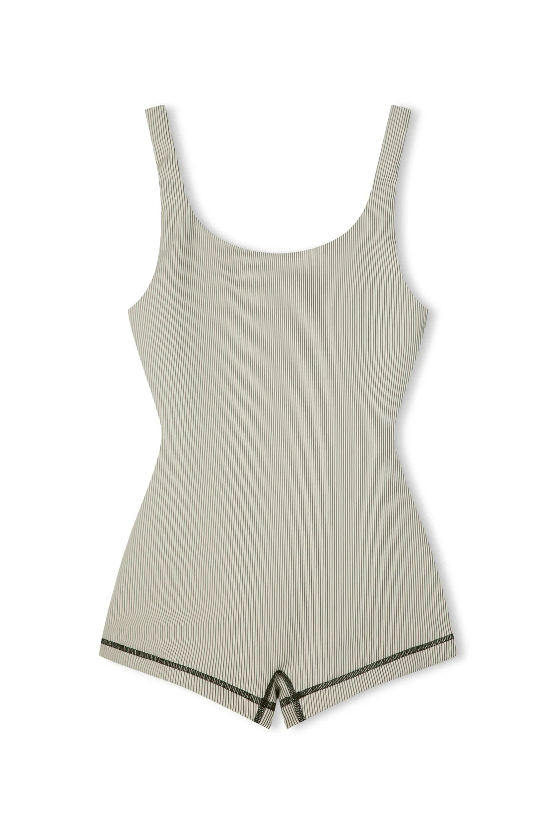 STRIPE RIB BODYSUIT - COCONUT