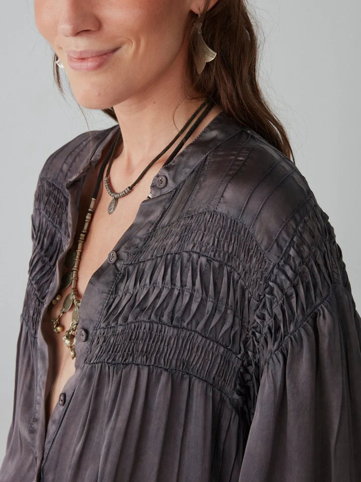 Aida Blouse - Opera Grape