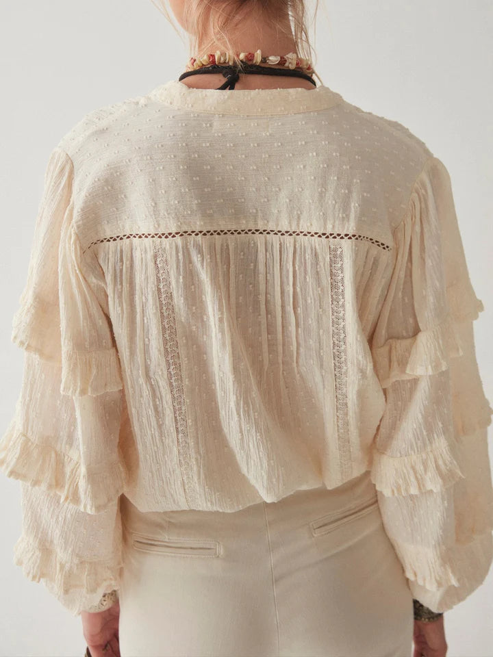 Alberta Blouse - Athenea Bone