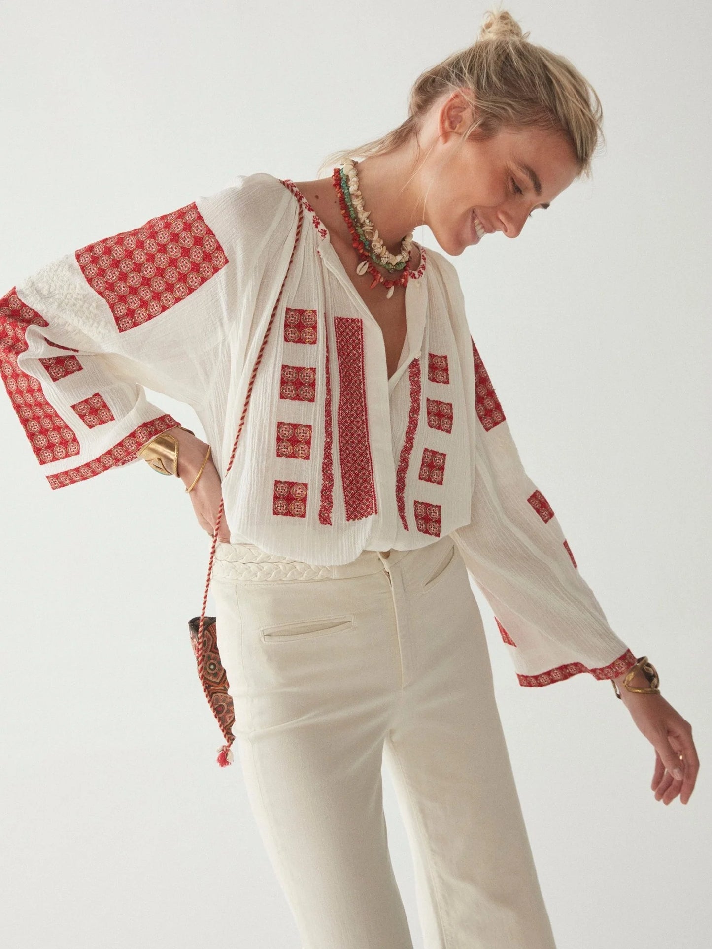 Alexandra Blouse - Budapest Rosso