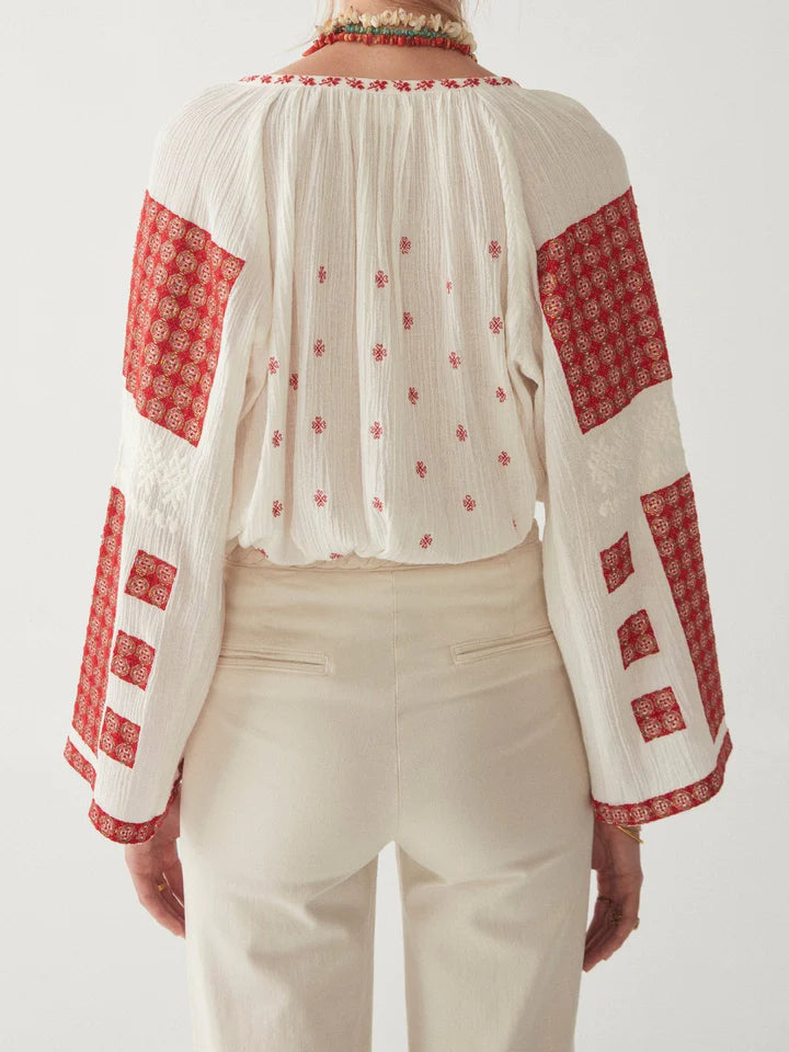 Alexandra Blouse - Budapest Rosso