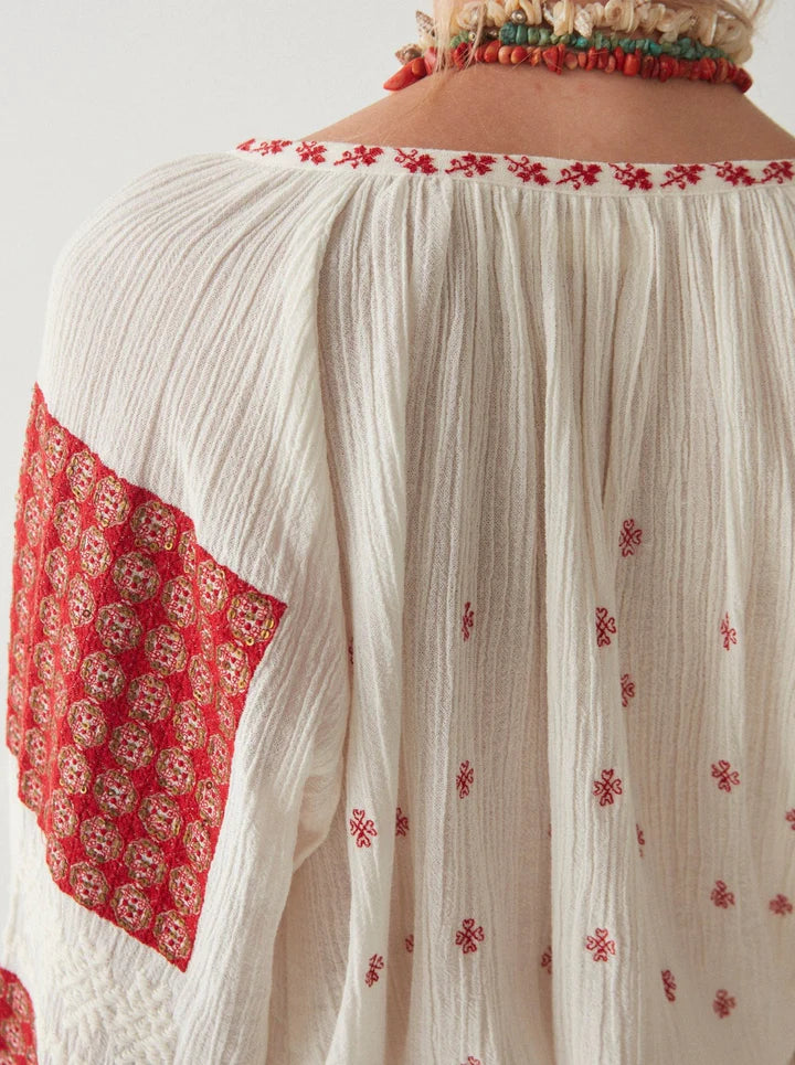 Alexandra Blouse - Budapest Rosso