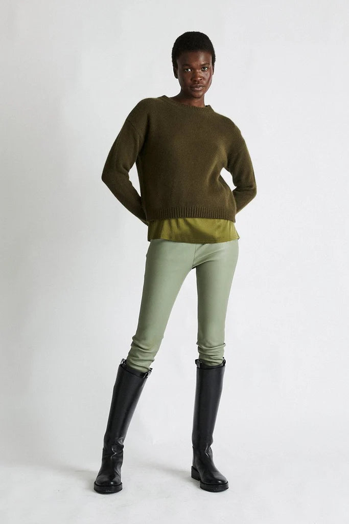 Cashmere Sweater - Kelp Green