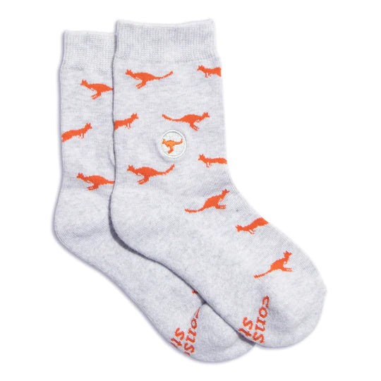 kids socks that save kangaroos - Toddler