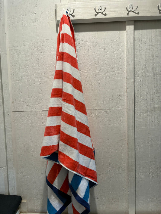 Sea N Soul Orange stripe Beach Towel