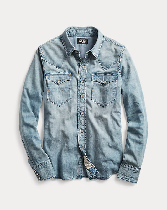 RRL - Indigo Denim Western Shirt