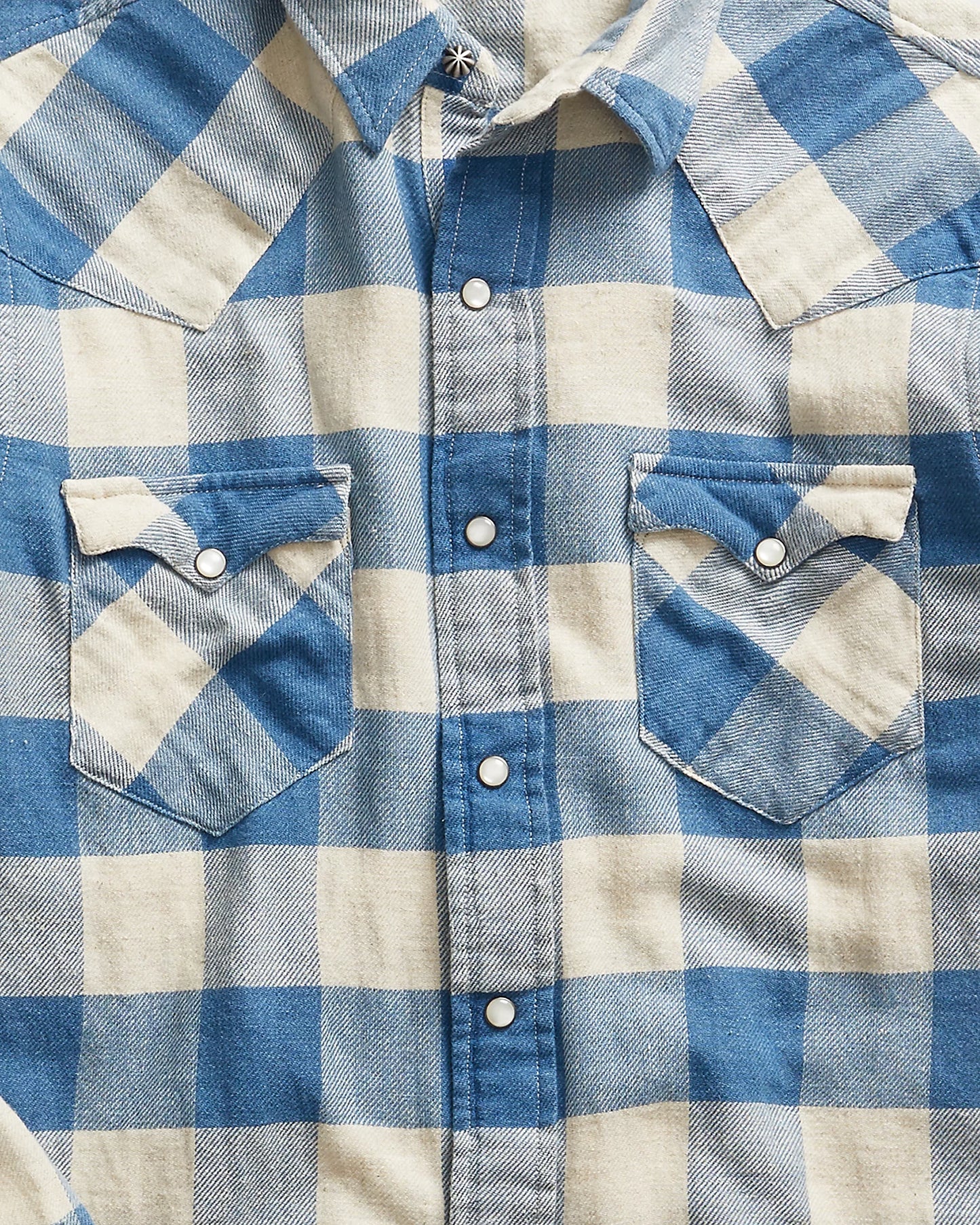 Slim Fit Plaid Twill Western Shirt