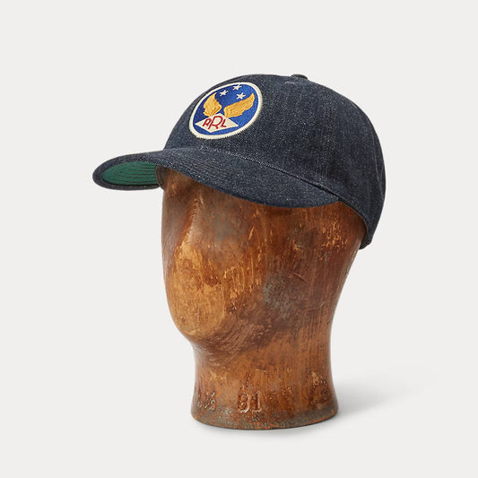 RRL -  Winged Logo Indigo Hat
