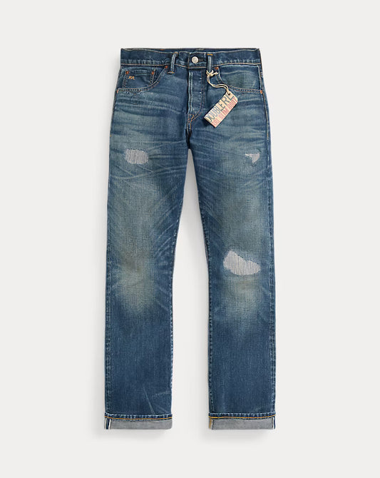 RRL - Slim Boot Sutton Repaired Selvedge Jean