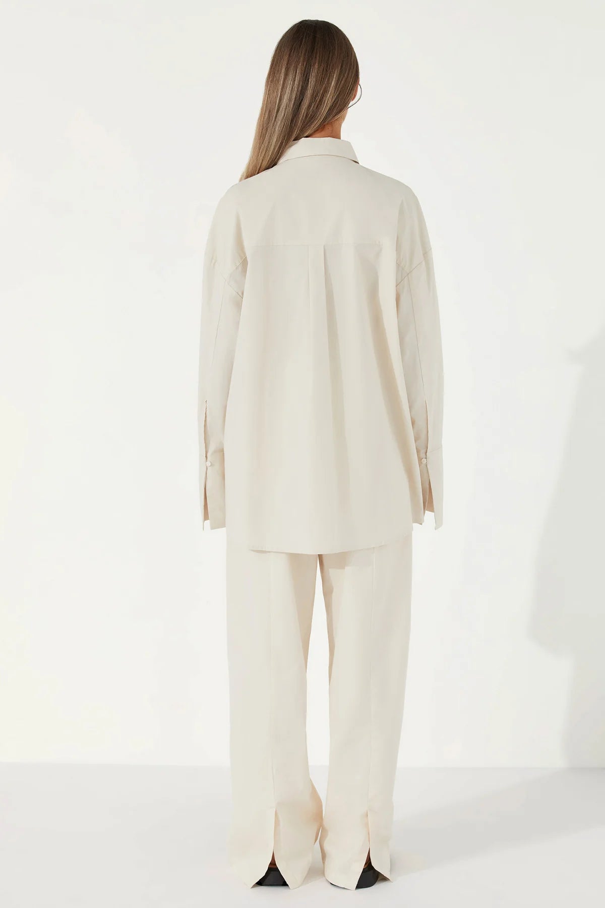 ORGANIC COTTON SHIRT - STONE