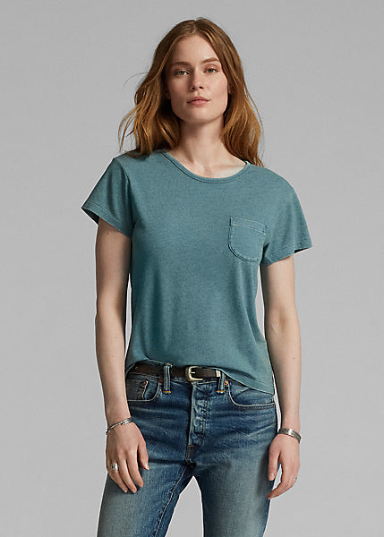 Cotton-Linen Pocket Tee