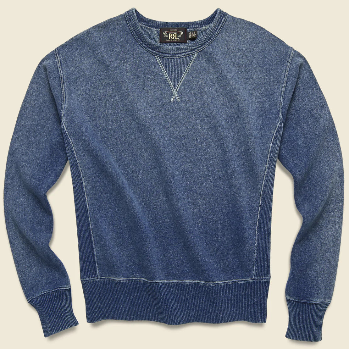 Double Sleeve INDIGO FRENCH TERRY SWEATSHIRT