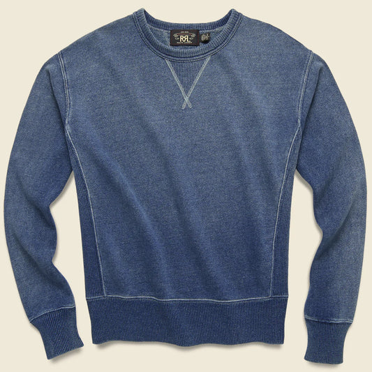Double Sleeve INDIGO FRENCH TERRY SWEATSHIRT
