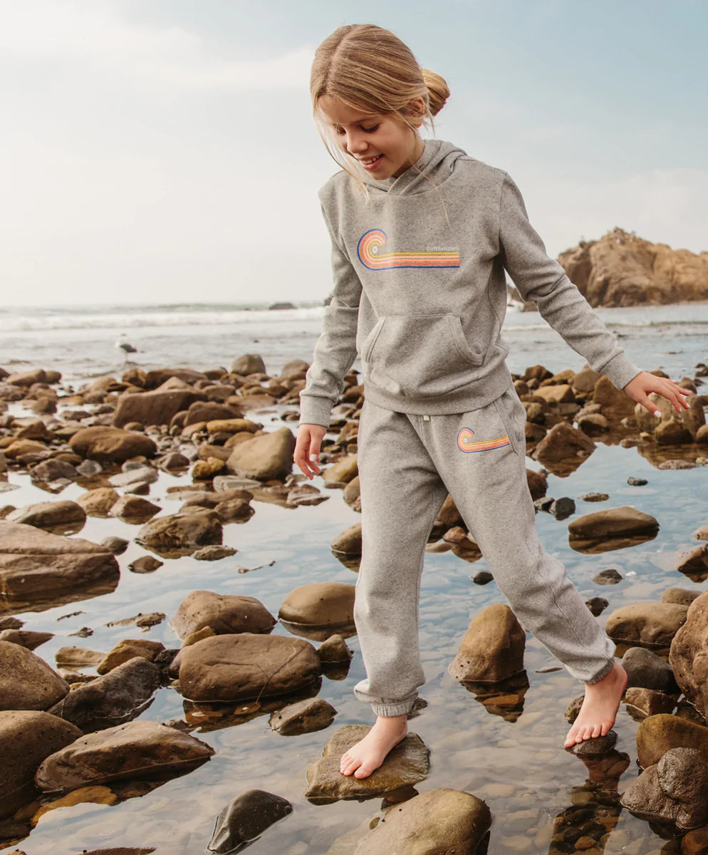 Kids' Rainbow Wave Hoodie